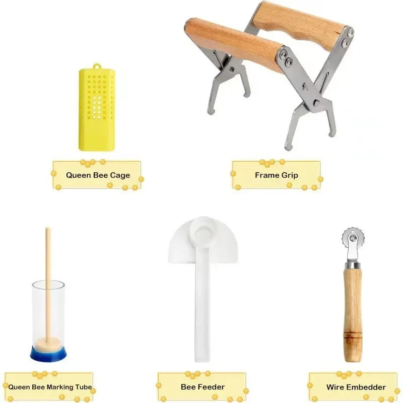 Ensemble de démarrage pour l'apiculture, retrouvez la base pour démarrer l'apiculture : composer de 12 produits.