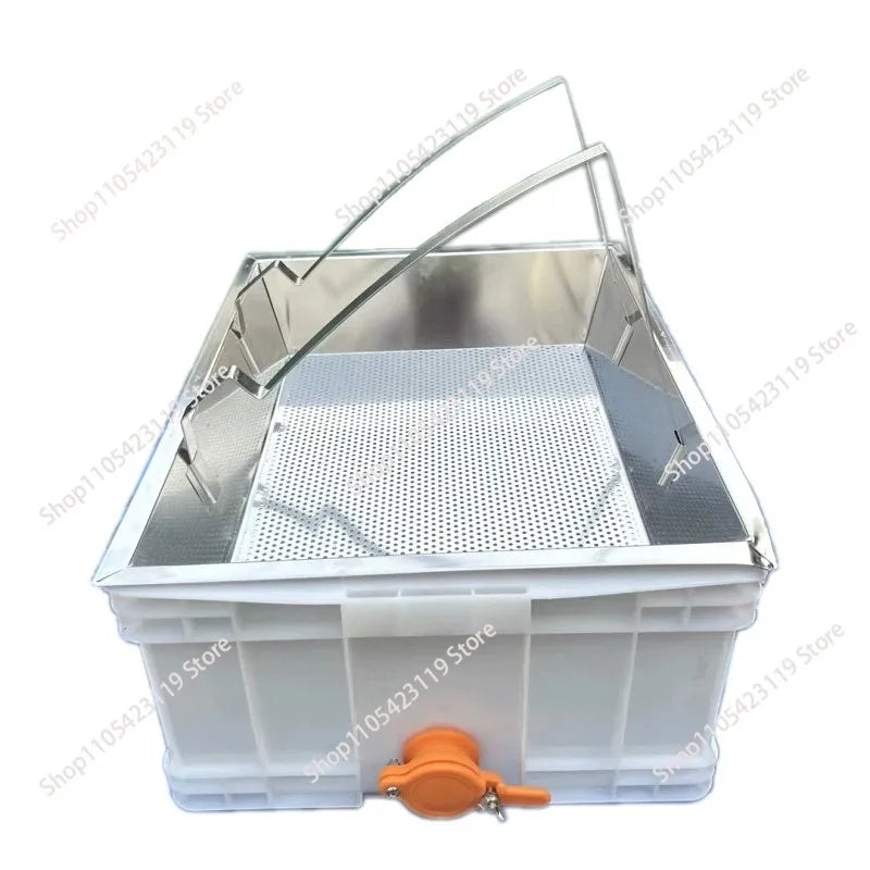 Plaque à miel en acier inoxydable pour racler et couper le miel, plaque de stockage anti-fuite pour le miel