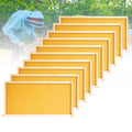 10 pcs cadre assemblé avec plaque de fondation en plastique pour ruche dadant, 483*168 mm.