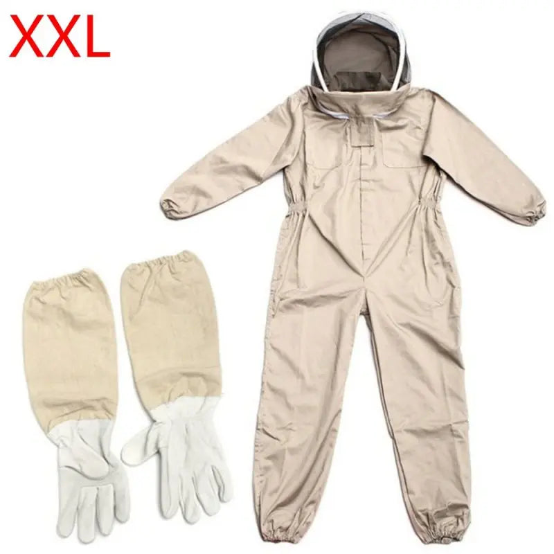 Combinaison de maintien et de protection ventilé pour apiculture. Ensemble professionnel : tenue + gants