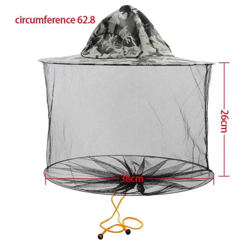 Chapeaux d'apiculteur avec voile haute visibilité, Protection du visage,
