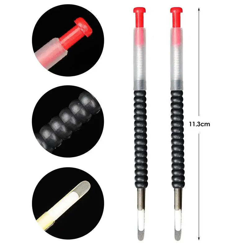 Aiguille de transfert de larves d'abeille reine, 2 pièces, greffage rétractable à ressort, outils en plastique, équipement pour apiculteur
