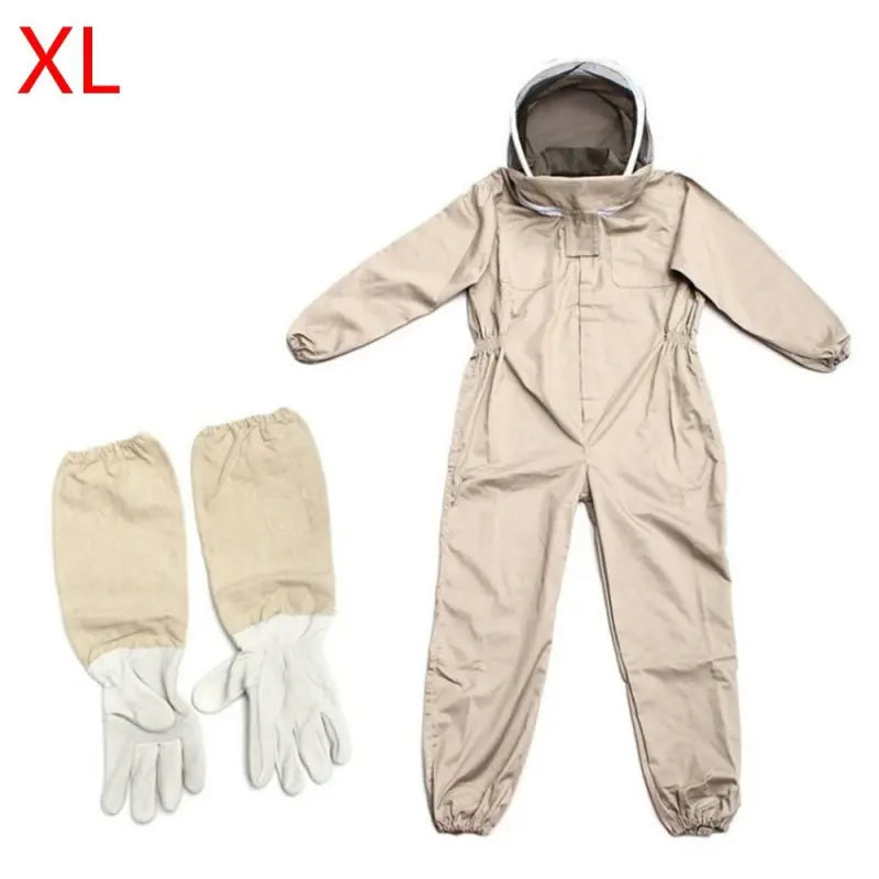 Combinaison de maintien et de protection ventilé pour apiculture. Ensemble professionnel : tenue + gants
