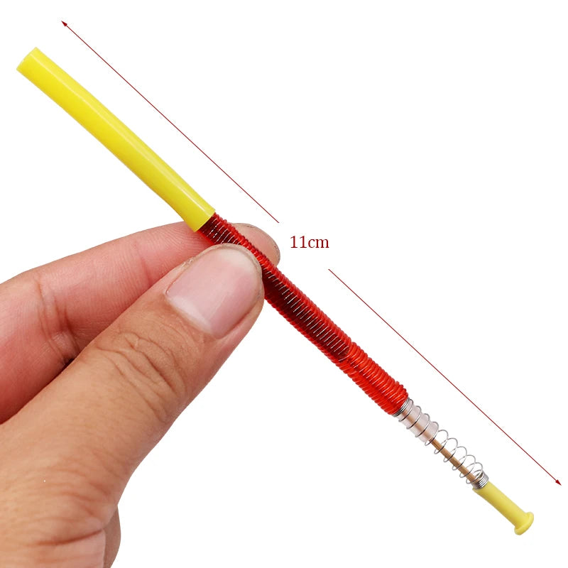 Aiguille de transfert de larves d'abeille reine, 2 pièces, greffage rétractable à ressort, outils en plastique, équipement pour apiculteur