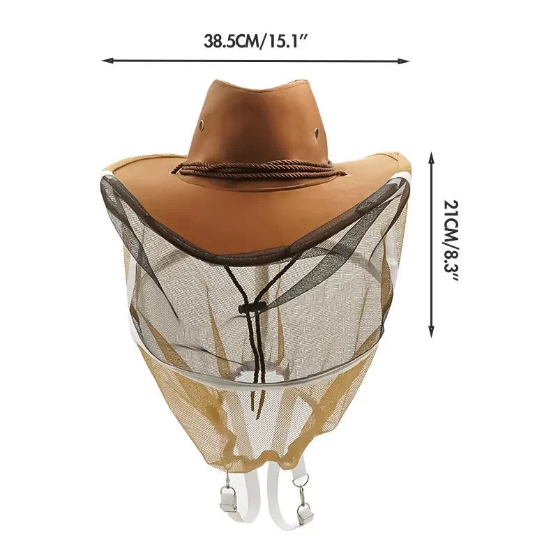 Chapeaux d'apiculteur avec voile haute visibilité, Protection du visage,
